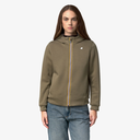 K-WAY - "DEVA LIGHT SPACER FUR DOUBLE" JACKE - KHAKI