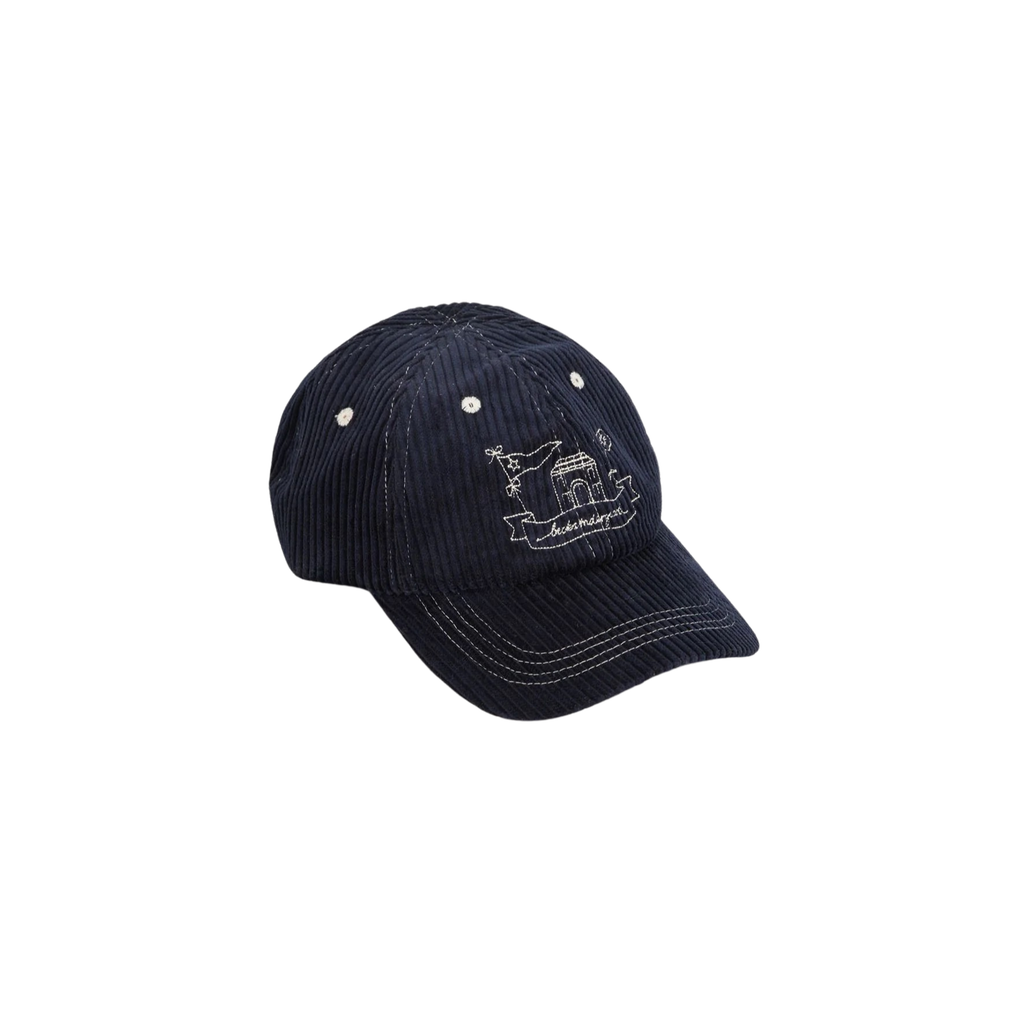 BECKSÖNDERGAARD - CASQUETTE "CORDUROY" BLEUE MARINE