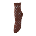 BECKSÖNDERGAARD -  BROWN “DOTTED FRILLA” SOCKS