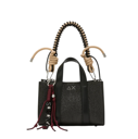 SUN68 - SAC MINI EN COTON NOIR PAILLETÉ