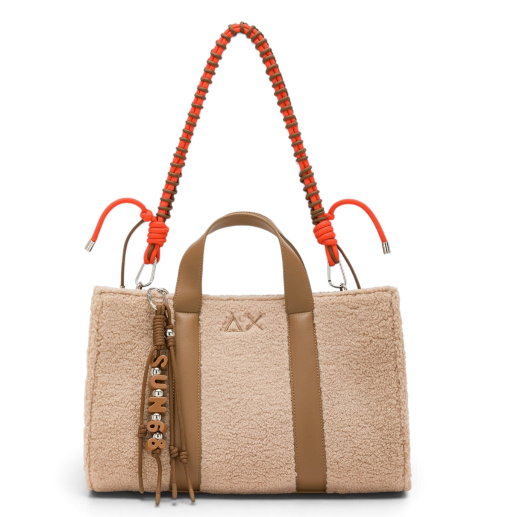 SUN68 - TEDDY BEIGE SHOULDER BAG