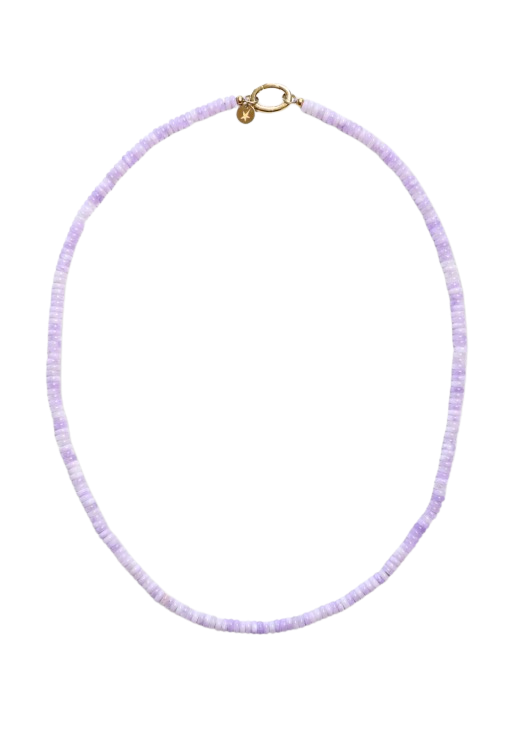 BONNIE STUDIOS - "ROGER" LILAC NECKLACE