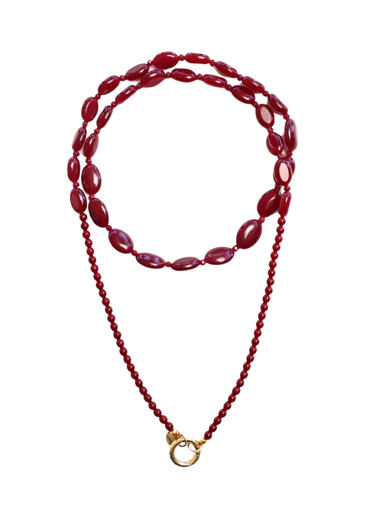 BONNIE STUDIOS - "FUNKY" BURGUNDY KETTING