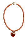 BONNIE STUDIOS - COLLIER "CAMEL HEART" ORANGE