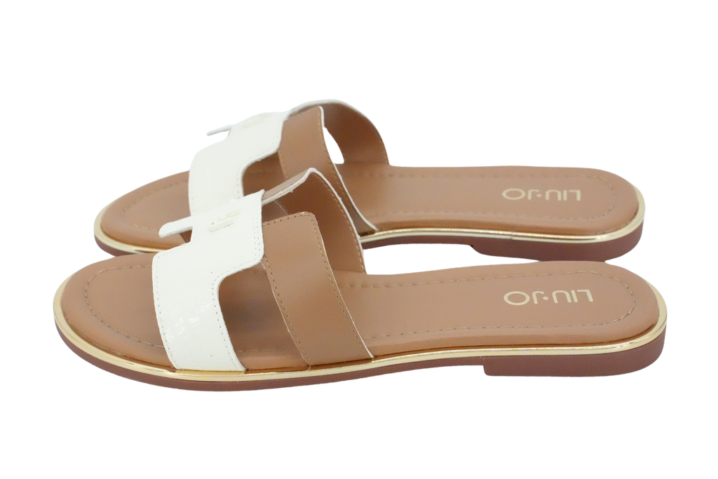 LUI JO - SANDALEN „SALLY 716“ IN BEIGE UND COGNAC
