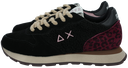 SUN68 - ZWARTE EN ROZE "ALLY WINTER" SNEAKERS