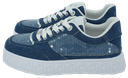LUI JO - “LOVELY 01” SEQUIN JEANS SNEAKERS