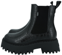 BUFFALO - SCHWARZE CHELSEA-STIEFEL „ASPEN“ AUS KROKO