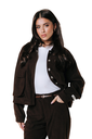 COLOURFUL REBEL - "JO" BRAUNE SAMTJACKE