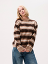 CATWALK JUNKIE - PULLOVER LIGNÉ BEIGE ET BRUN