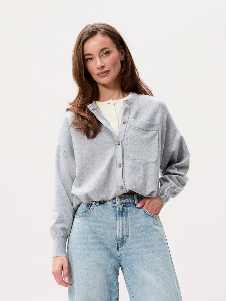 CATWALK JUNKIE - CARDIGAN DOUBLE BEIGE ET GRIS