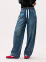 CATWALK JUNKIE - DONKERBLAUWE JOGGINGJEANS MET PASSENDE PLOOIEN