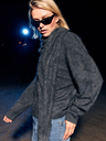 CATWALK JUNKIE - DUNKELGRAUES DREIECKSTUCH AUS MERINOWOLLE