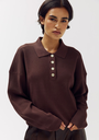 HARPER AND YVE - T-SHIRT LONGUES MANCHES "BOBBY" MARRON