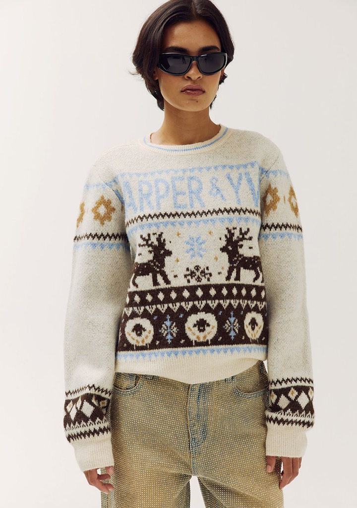 HARPER AND YVE - GRAUER PULLOVER „HOLIDAY“