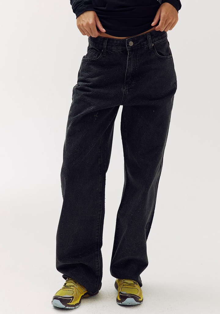 HARPER AND YVE - BLACK SEQUIN "YVE" JEANS