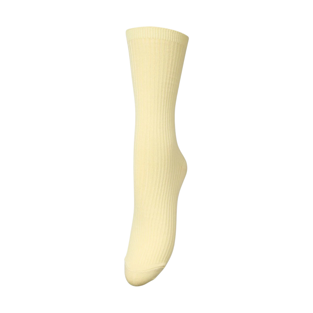 BECKSÖNDERGAARD - CHAUSSETTES "TELMA SOLID" JAUNE