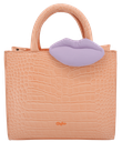 BUFFALO - BIG BOXY CROCO ORANGE TAN