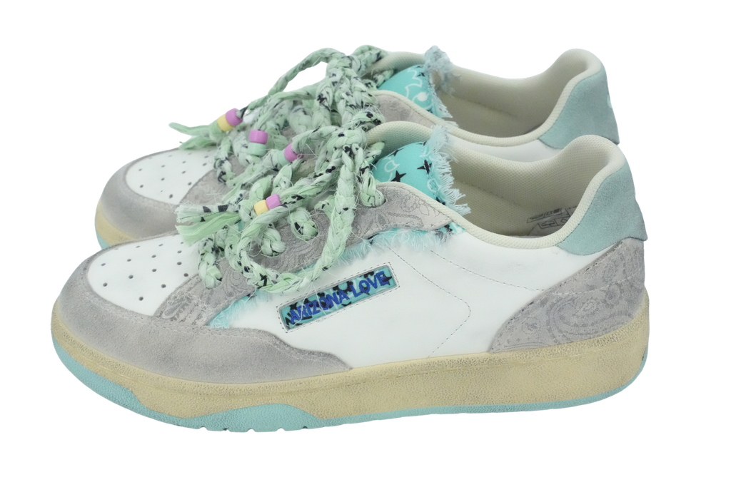 ARIZONA LOVE - BLUE AND GREY "AQUA" SNEAKERS