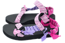 ARIZONA LOVE - PINK AND PURPLE "TREKKY" SANDALS