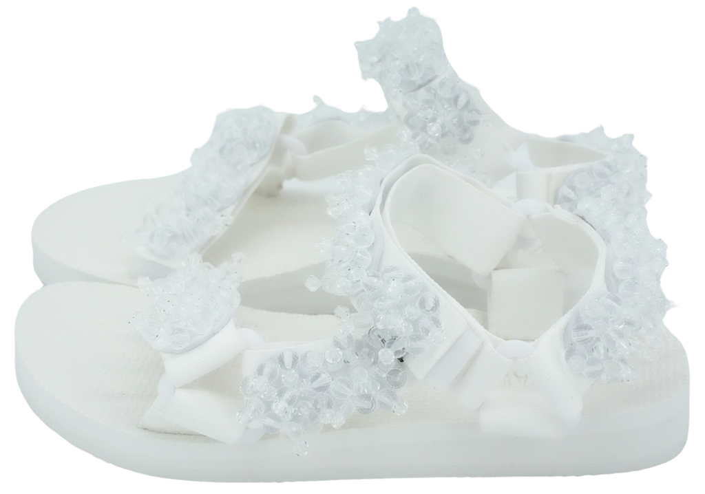 ARIZONA LOVE - WITTE “TREKKY CRYSTAL” SANDALEN