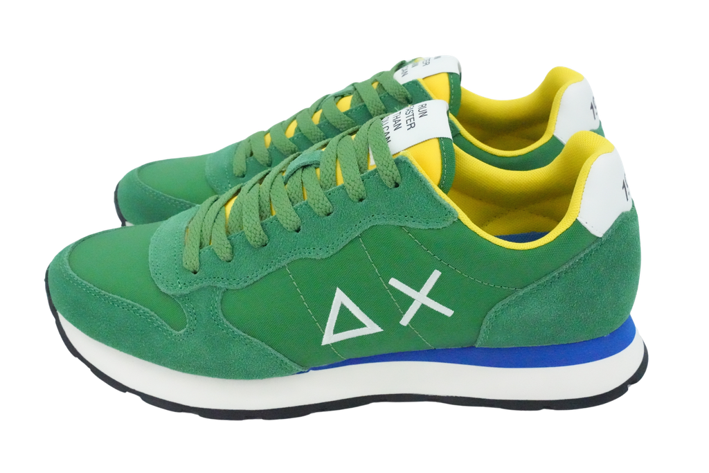 SUN68 - GREEN "TOM SOLID" SNEAKERS