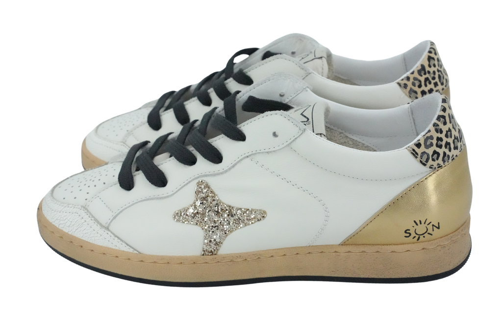 AMA BRAND - "SUN GOLD" BEIGE SNEAKERS