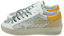 AMA BRAND - "SLAM" GLITTERED/YELLOW SNEAKERS
