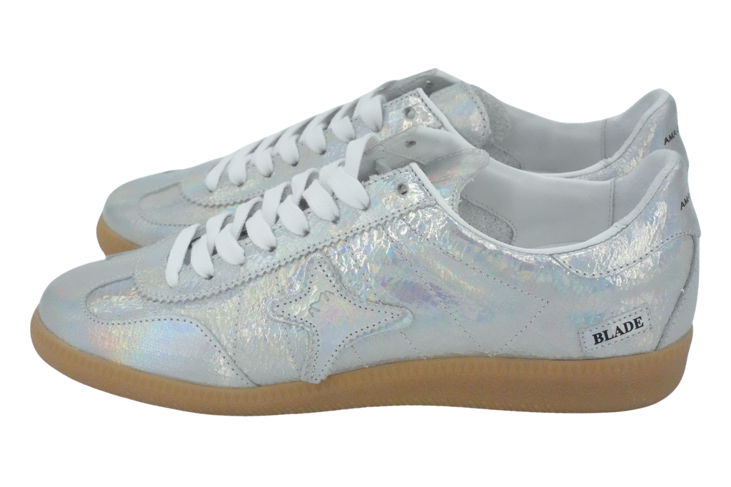 AMA BRAND - SILVER "BLADE" SNEAKERS