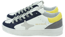 AMA BRAND - BLUE/YELLOW "SLAM" SNEAKERS