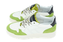 KIRRUNA - "FIRE 05" WHITE AND GREEN SNEAKERS