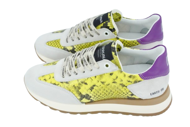 KIRRUNA - GELBE UND LILA „EARTH 08“-SNEAKERS