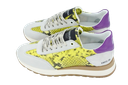 KIRRUNA - GELE EN PAARSE "EARTH 08" SNEAKERS