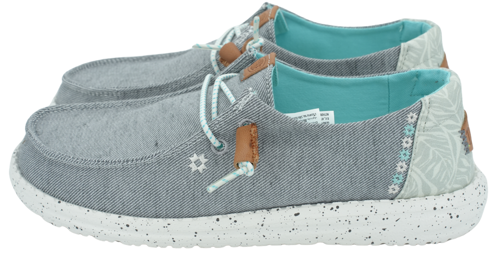 HEY DUDE - BLAUWE "WENDY TROPICAL" MOCASSINS