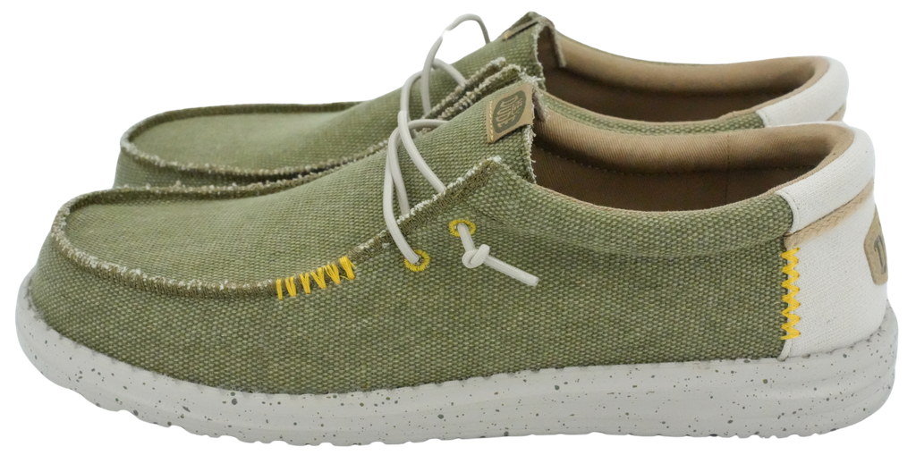 HEY DUDE - “WALLY COASTLINE” KHAKI MOCASSINS