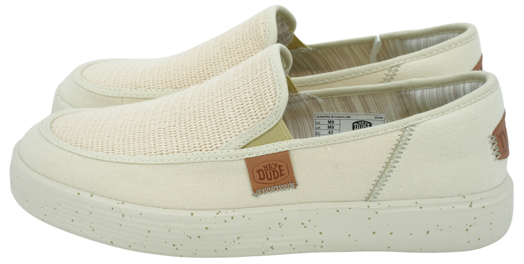 HEY DUDE - SLIP-ON "SUNAPEE COASTLINE" BEIGE