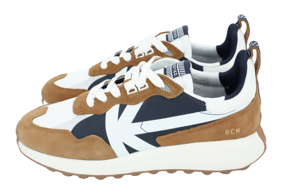KAOTIKO - BASKETS "VANCOUVER" BRUNES ET BLEUES MARINES