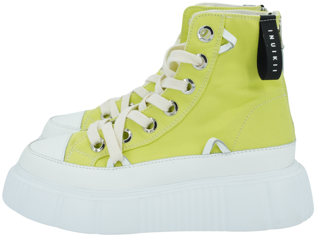 INUIKII - LIMONGRÜNE „MATILDA“-SNEAKERS