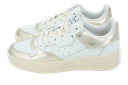 SCHMOOVE - BASKETS "SMATCH" BLANCHES ET DORÉES