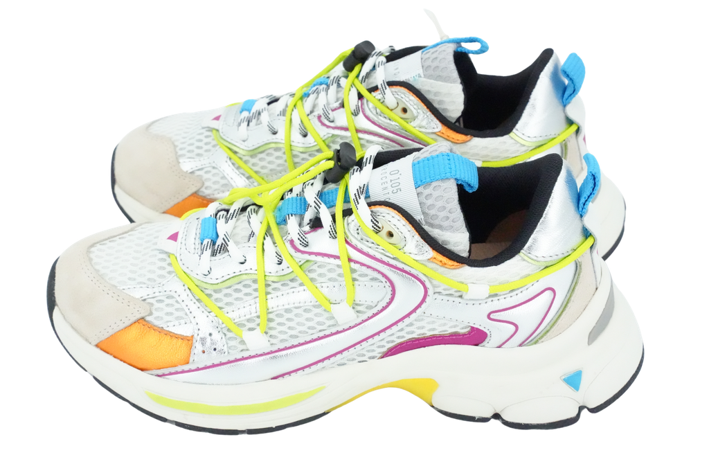 0105 - SILVER "SPIDER RAINBOW" SNEAKERS