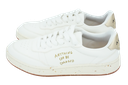 A.C.B.C. - WHITE AND GOLD "EVERGREEN" SNEAKERS