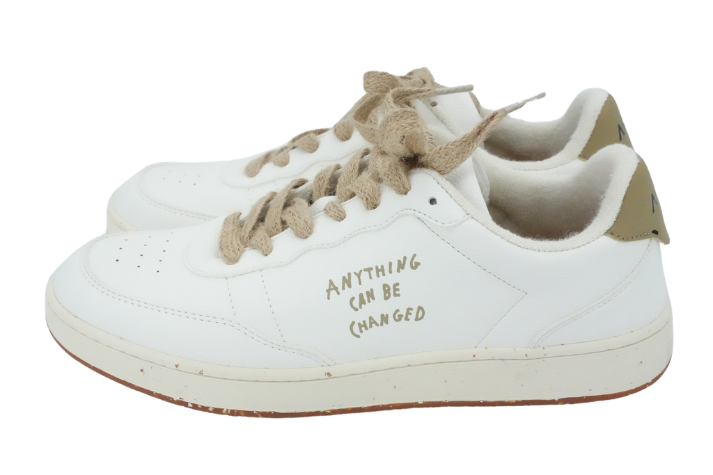 A.C.B.C. - BASKETS  "EVERGREEN" BLANCHES ET BEIGES (41)