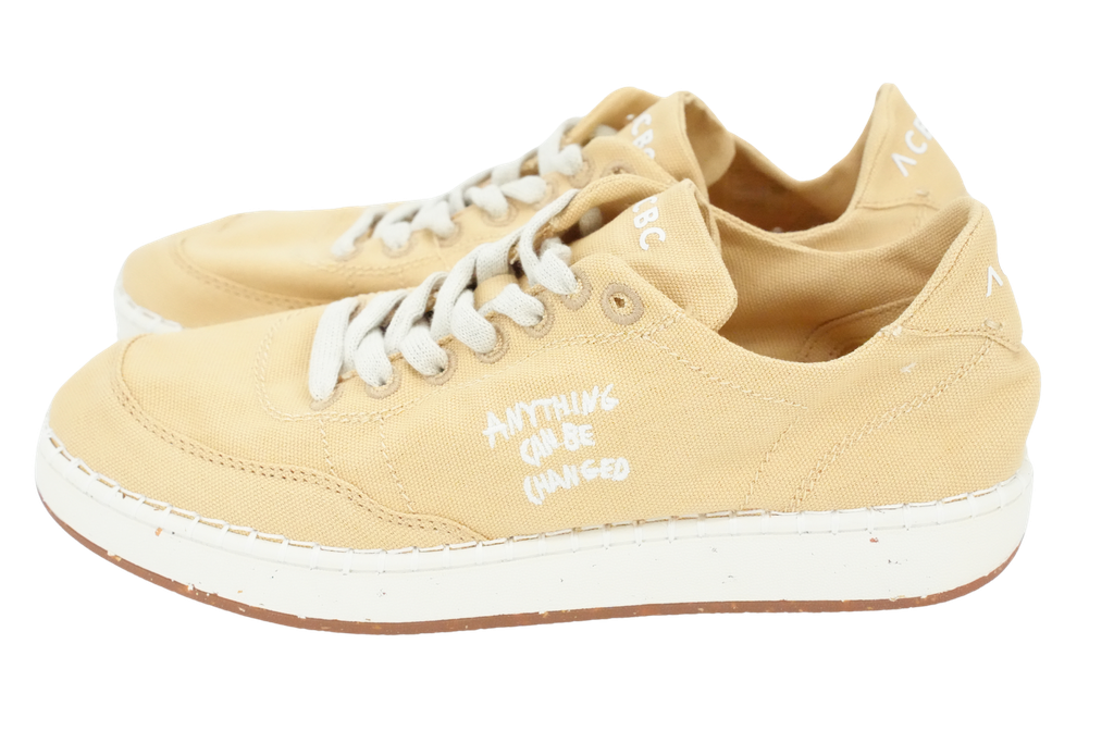 A.C.B.C. - YELLOW "EVERGREEN" FABRIC SNEAKERS