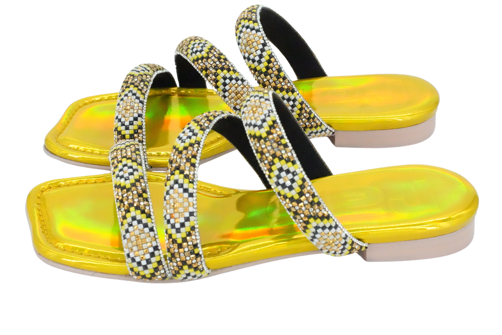 RAS - GELBE SANDALEN „AMAZONAS“. (36)