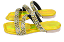 RAS - SANDALES "AMAZONAS" JAUNES