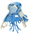 MOMENT - ÉCHARPE BLEUE ET BEIGE