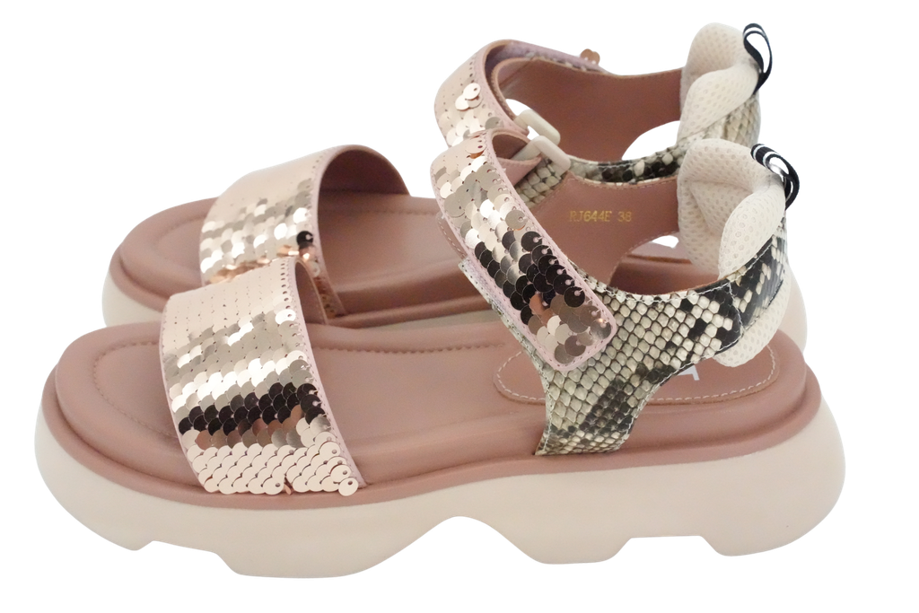 JEANNOT - SANDALEN GLITZER SKIN