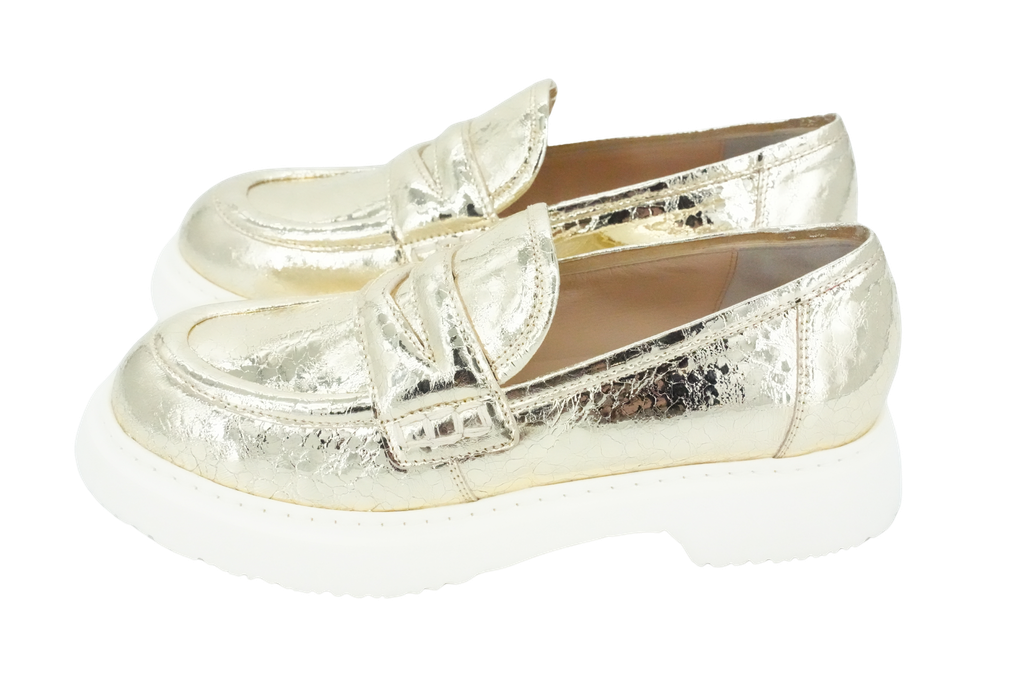 LAURA BELLARIVA - GOUDEN LOAFERS (36)