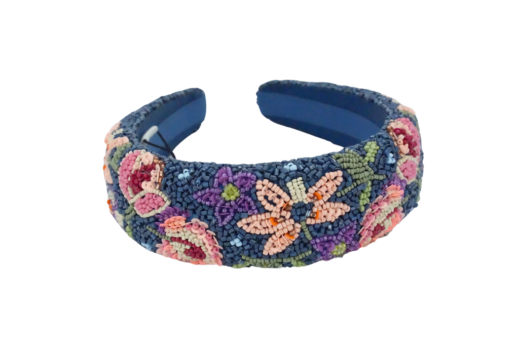 BECKSÖNDERGAARD - WIDE HEADBAND BLUE