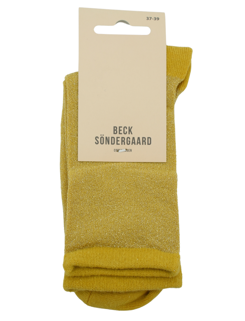 BECKSÖNDERGAARD - GELE SOKKEN “DINA GLITTER”. (37-39)
